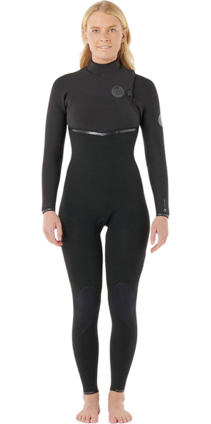 2026 Rip Curl Womens E-Bomb 5/3mm Zip Free Wetsuit 16KWFS - Black